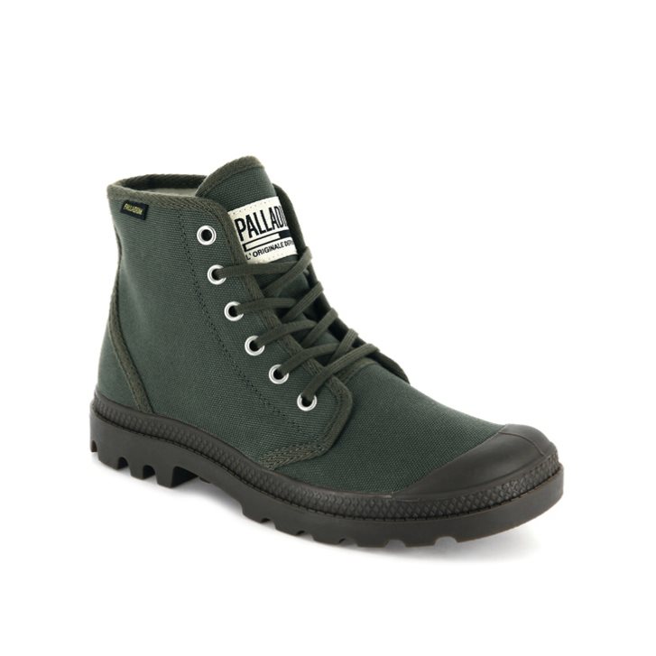 Dámské Tenisky Palladium Pampa Hi Originale High Tops Olivy Zelené | CZ CVG-08O